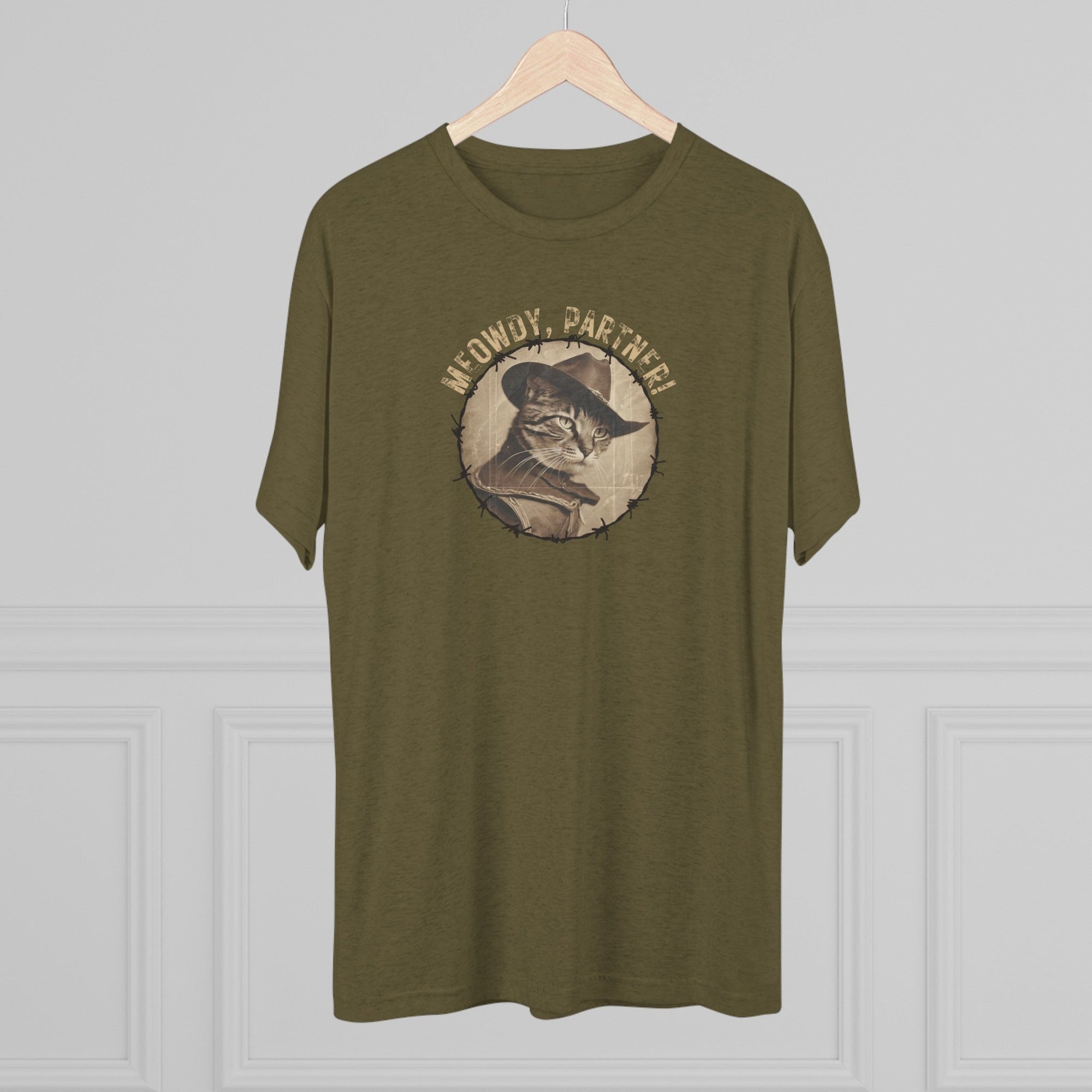 Meowdy Partner Unisex Tri - Blend Crew Tee - T - Shirt - Epileptic Al’s Shop