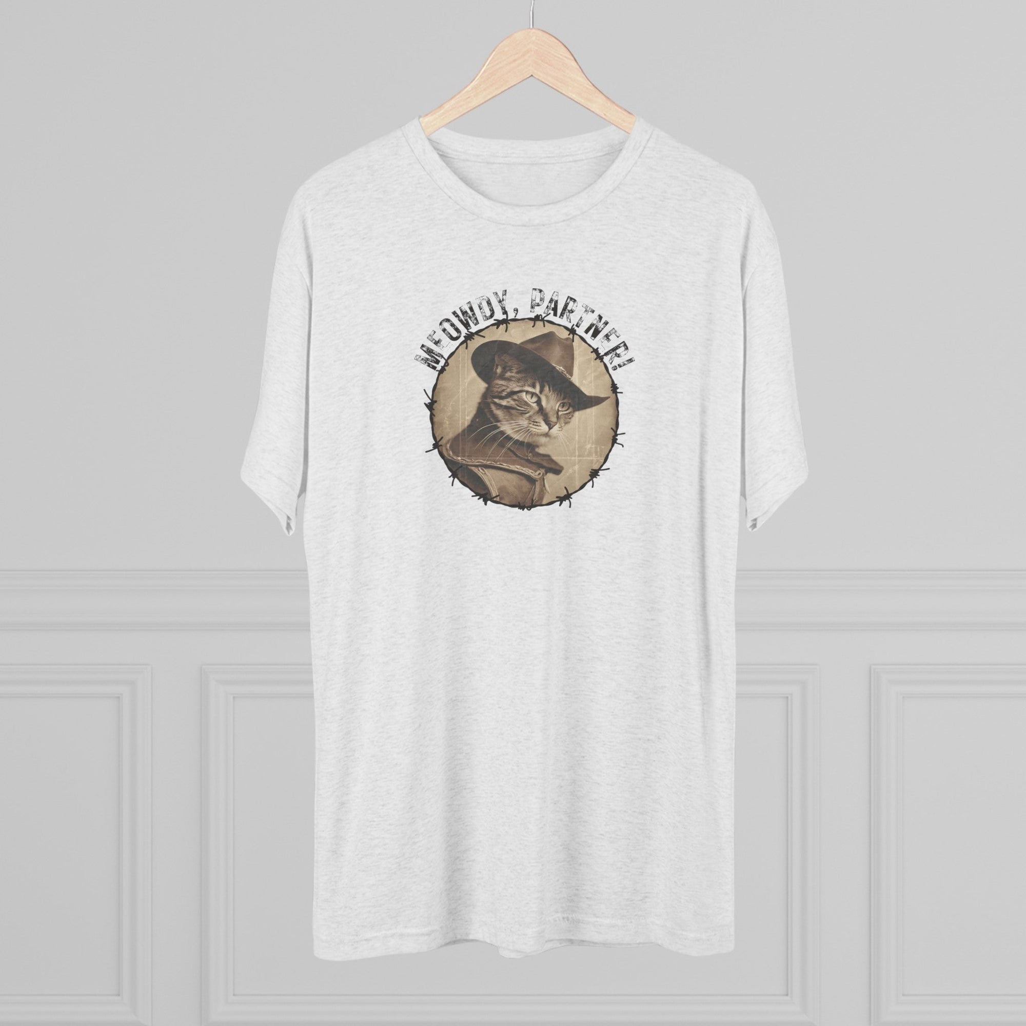 Meowdy Partner Unisex Tri - Blend Crew Tee - T - Shirt - Epileptic Al’s Shop