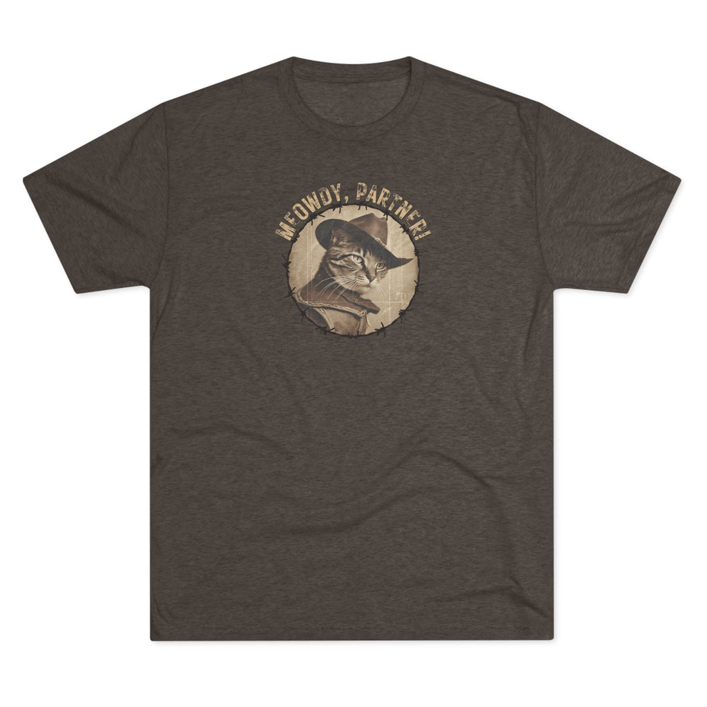 Meowdy Partner Unisex Tri - Blend Crew Tee - T - Shirt - Epileptic Al’s Shop