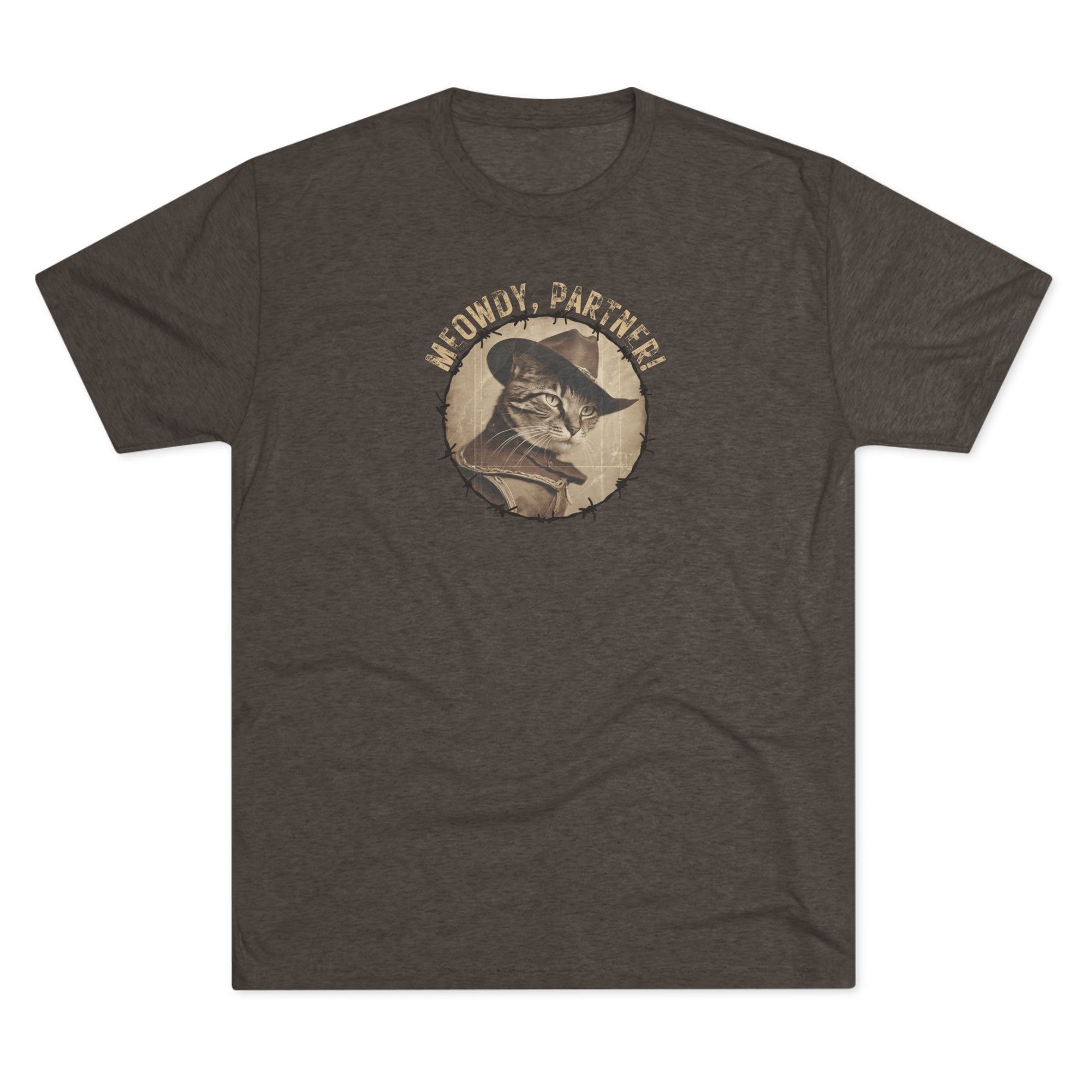 Meowdy Partner Unisex Tri - Blend Crew Tee - T - Shirt - Epileptic Al’s Shop