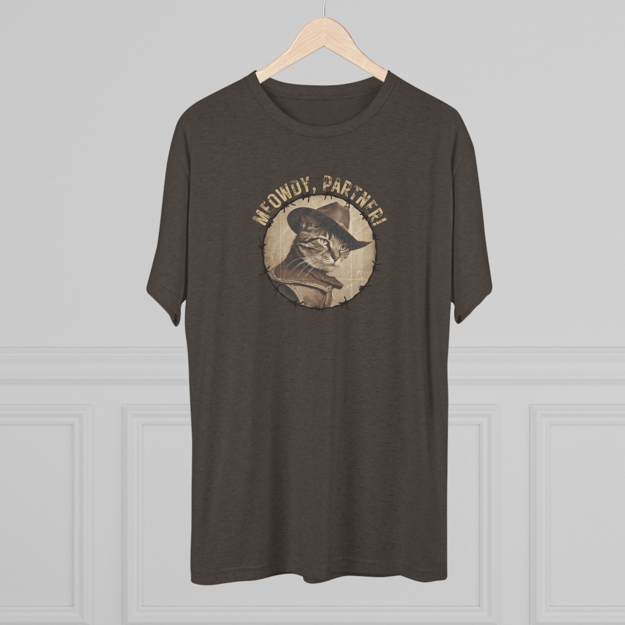 Meowdy Partner Unisex Tri - Blend Crew Tee - T - Shirt - Epileptic Al’s Shop