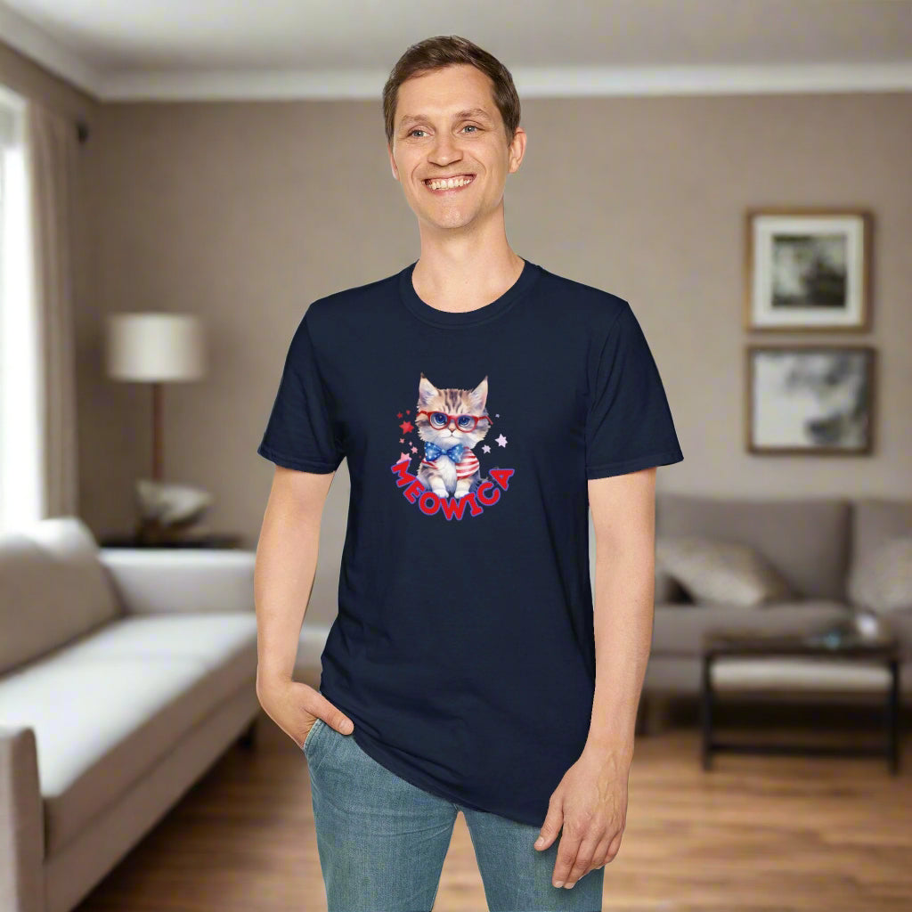 Meowica Unisex Softstyle T - Shirt - T - Shirt - Epileptic Al’s Shop