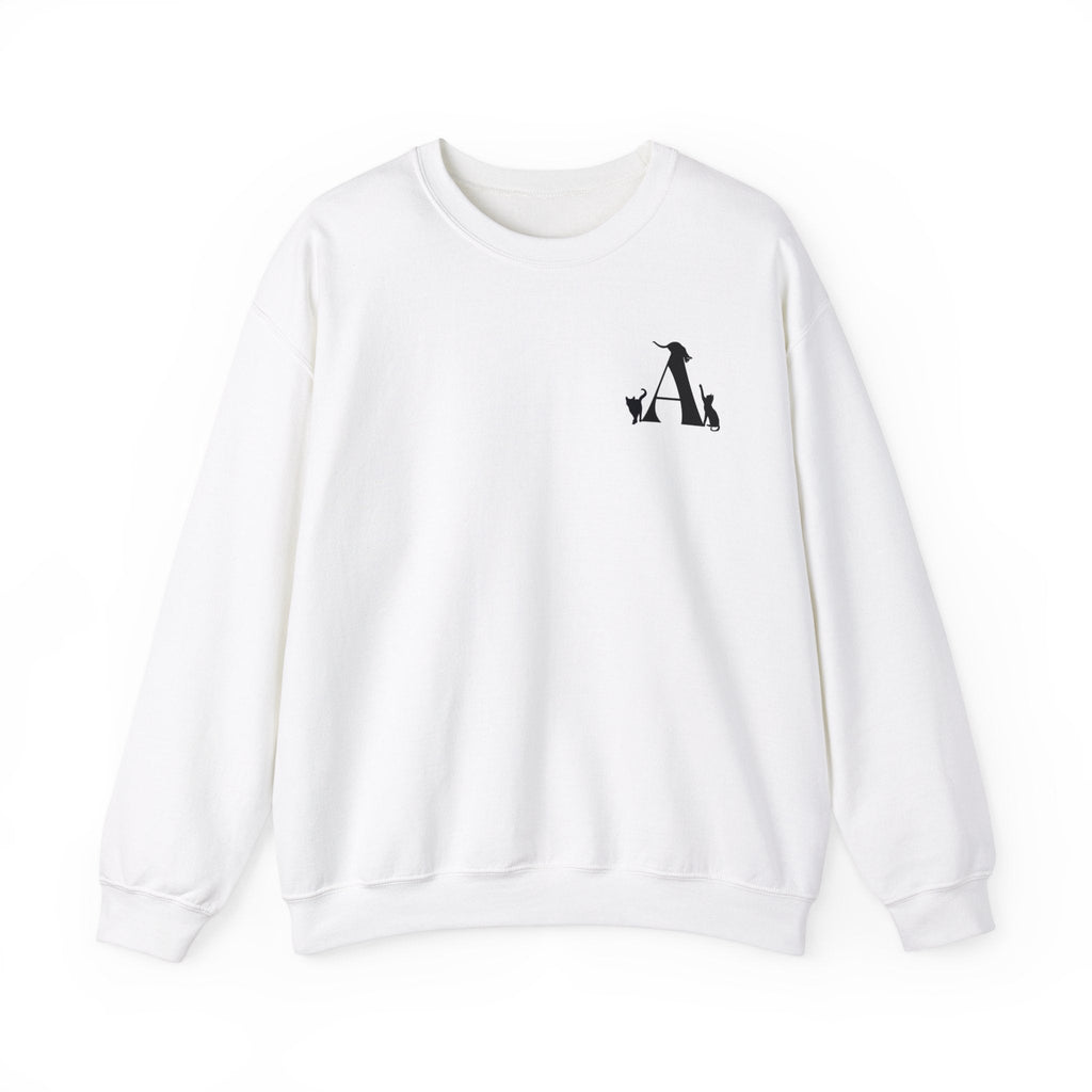 Meownogram A Unisex Crewneck Sweatshirt - Sweatshirt - Epileptic Al’s Shop