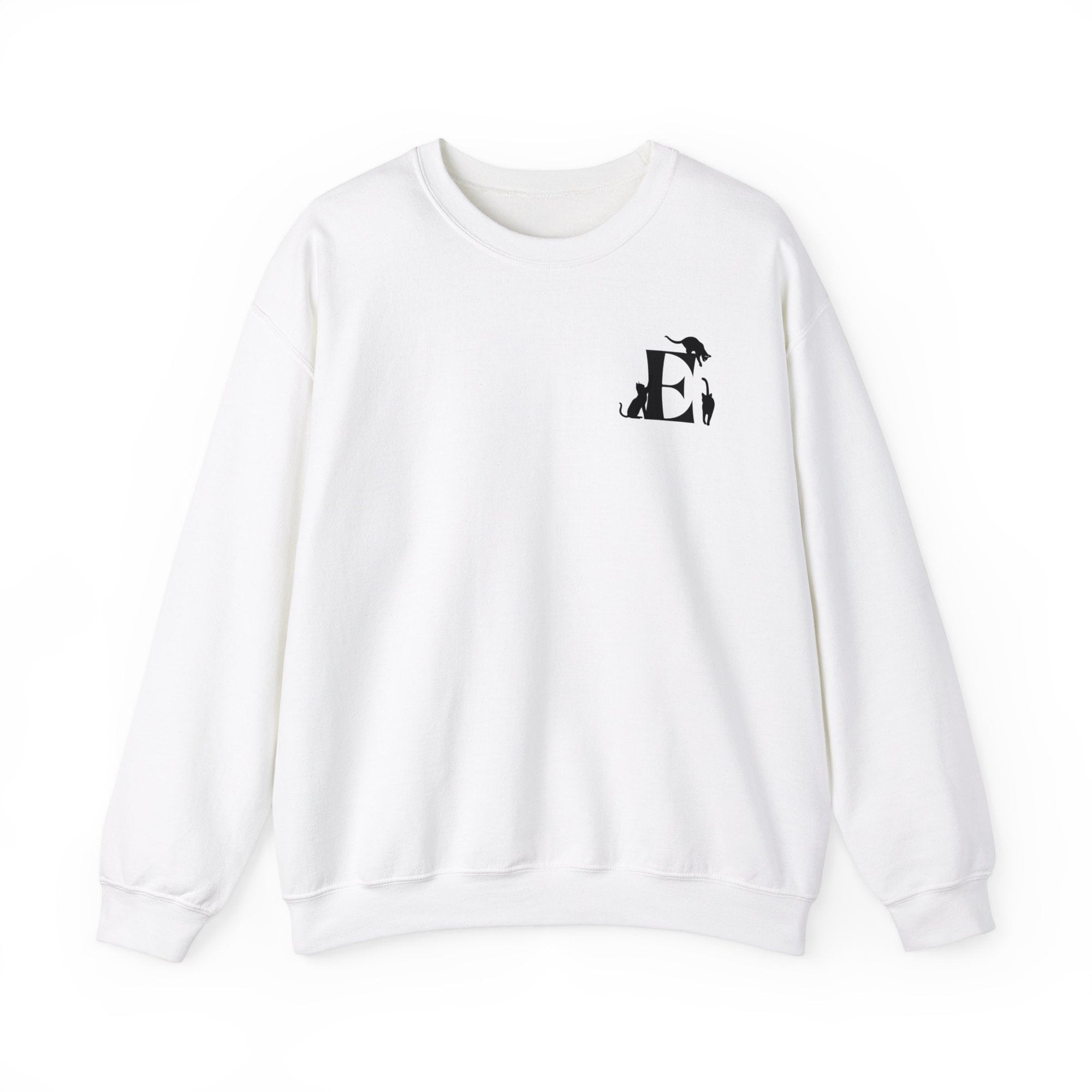 Meownogram E Unisex Crewneck Sweatshirt - Sweatshirt - Epileptic Al’s Shop