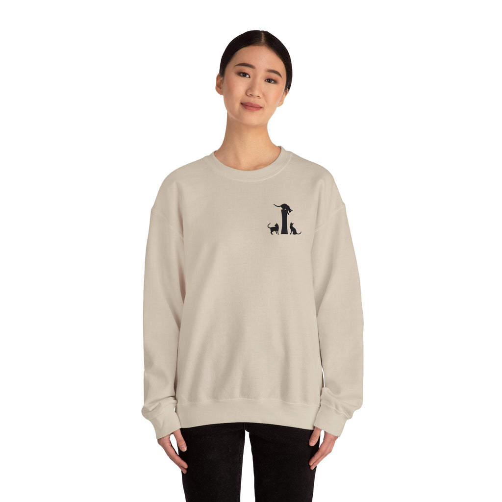 Meownogram I Unisex Crewneck Sweatshirt - Sweatshirt - Epileptic Al’s Shop