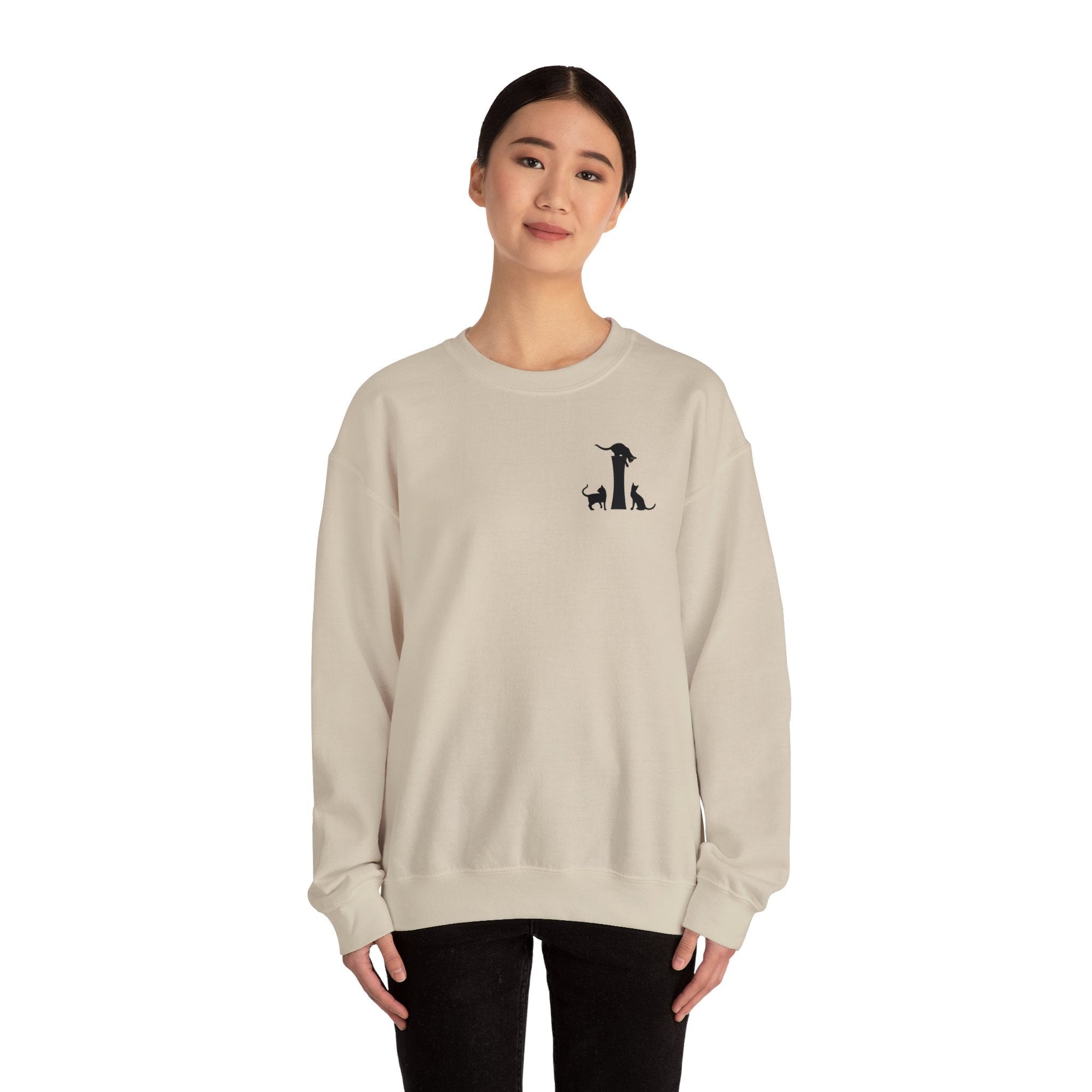 Meownogram I Unisex Crewneck Sweatshirt - Sweatshirt - Epileptic Al’s Shop