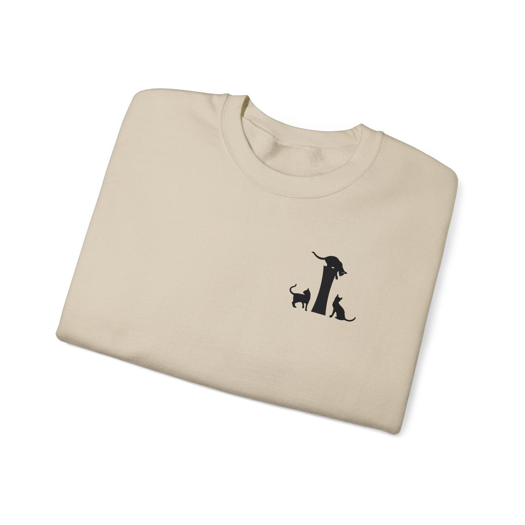 Meownogram I Unisex Crewneck Sweatshirt - Sweatshirt - Epileptic Al’s Shop