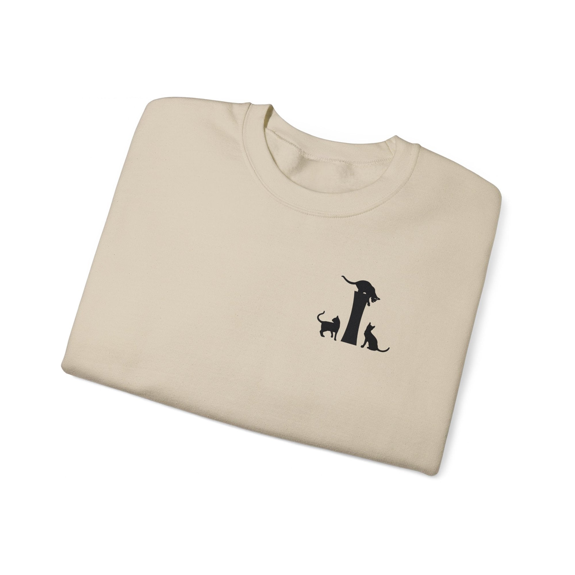 Meownogram I Unisex Crewneck Sweatshirt - Sweatshirt - Epileptic Al’s Shop
