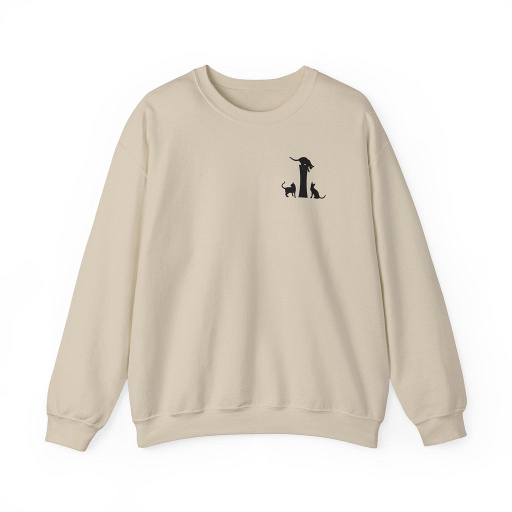 Meownogram I Unisex Crewneck Sweatshirt - Sweatshirt - Epileptic Al’s Shop
