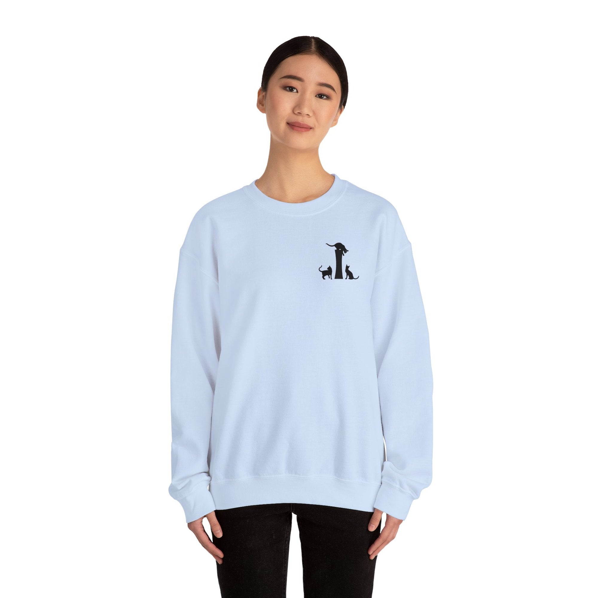 Meownogram I Unisex Crewneck Sweatshirt - Sweatshirt - Epileptic Al’s Shop
