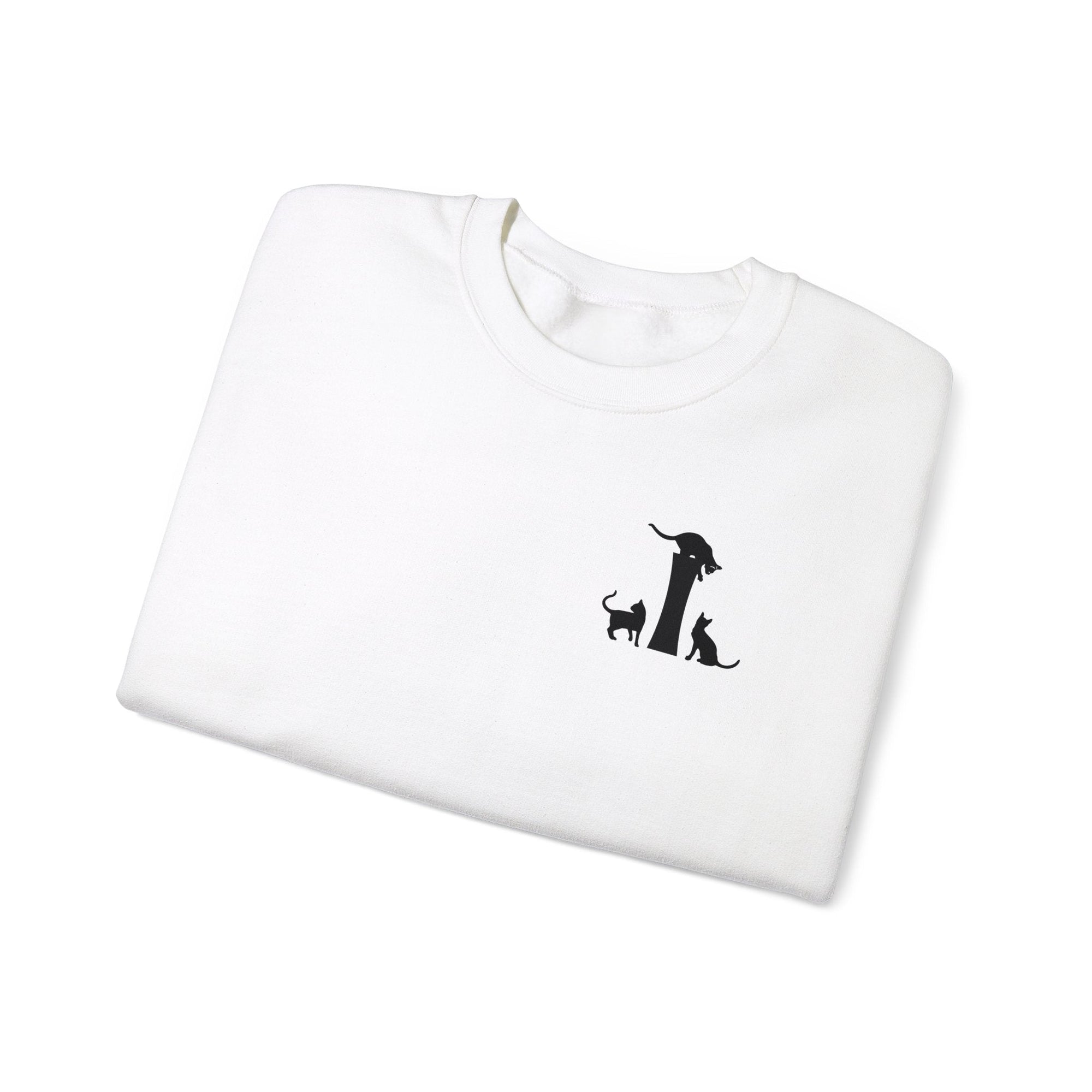 Meownogram I Unisex Crewneck Sweatshirt - Sweatshirt - Epileptic Al’s Shop