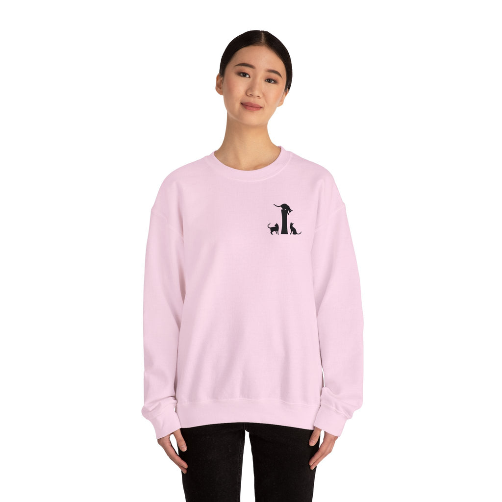 Meownogram I Unisex Crewneck Sweatshirt - Sweatshirt - Epileptic Al’s Shop