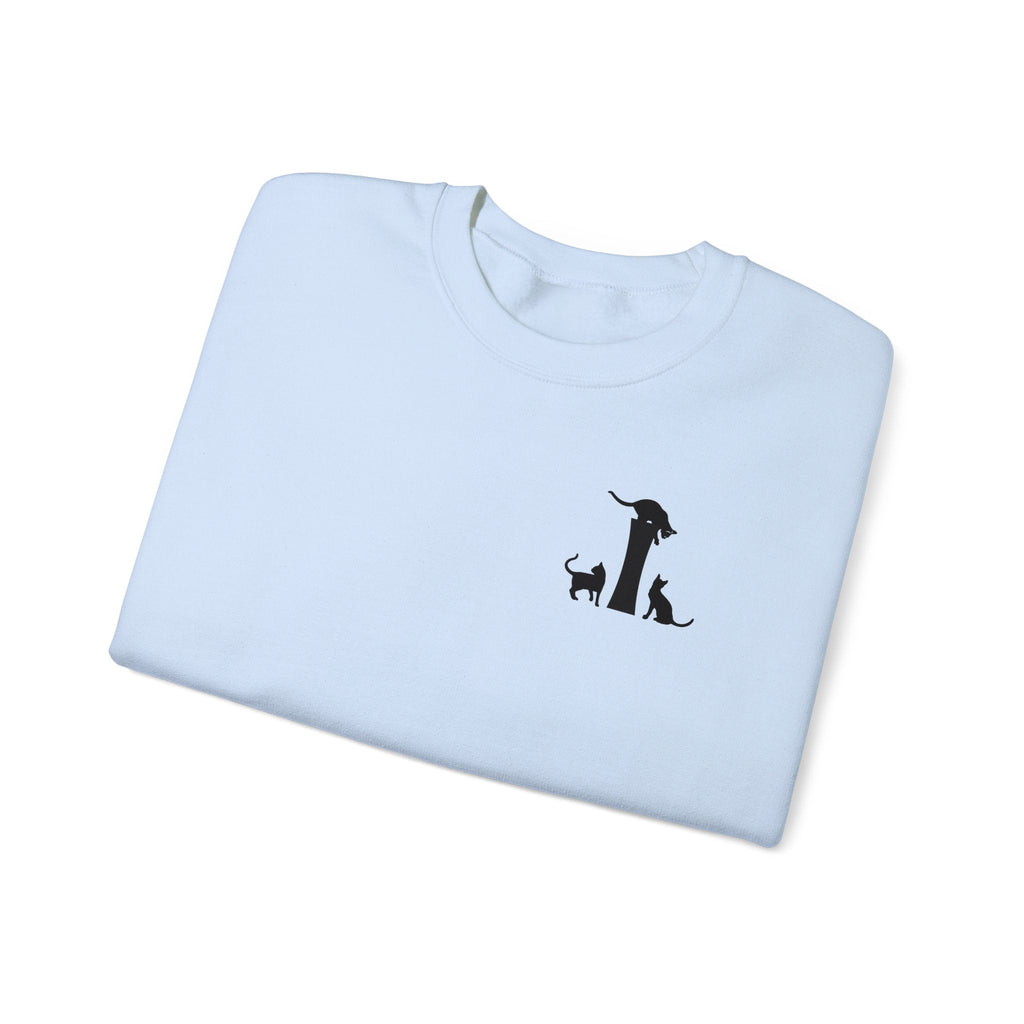 Meownogram I Unisex Crewneck Sweatshirt - Sweatshirt - Epileptic Al’s Shop