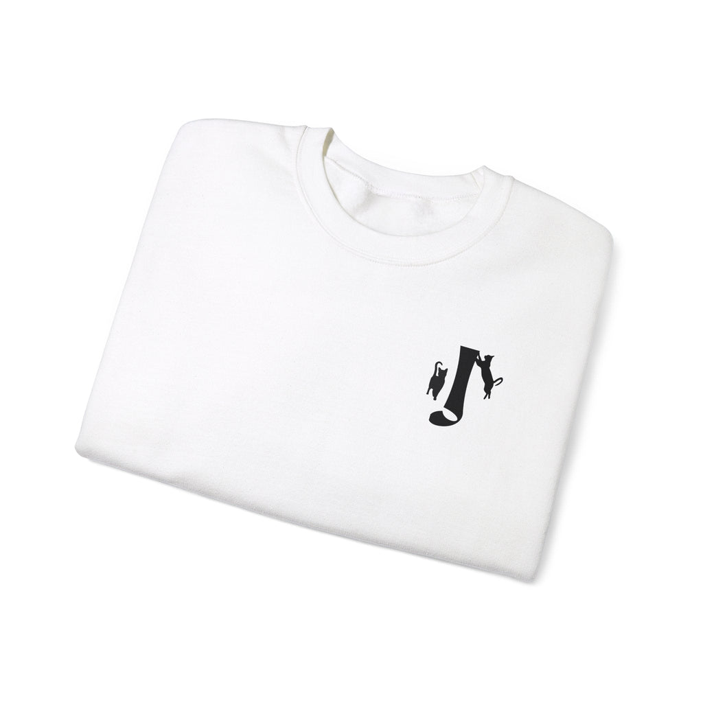 Meownogram J Unisex Crewneck Sweatshirt - Sweatshirt - Epileptic Al’s Shop