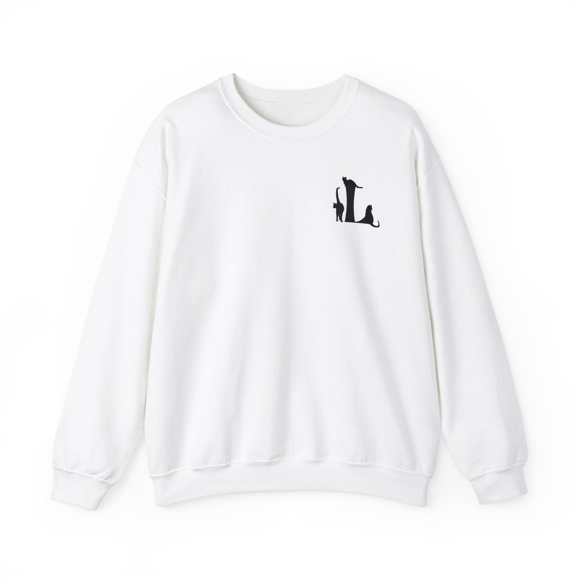 Meownogram L Unisex Crewneck Sweatshirt - Sweatshirt - Epileptic Al’s Shop