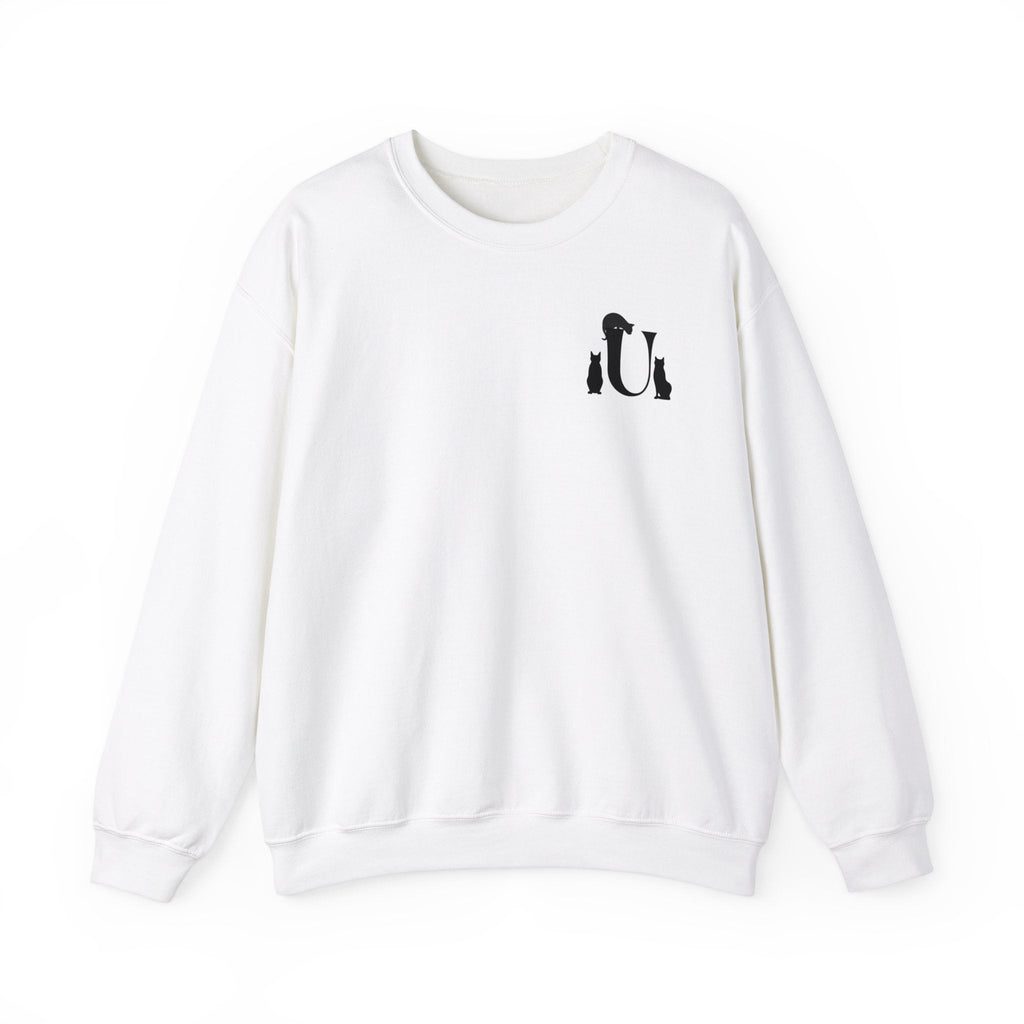Meownogram U Unisex Crewneck Sweatshirt - Sweatshirt - Epileptic Al’s Shop