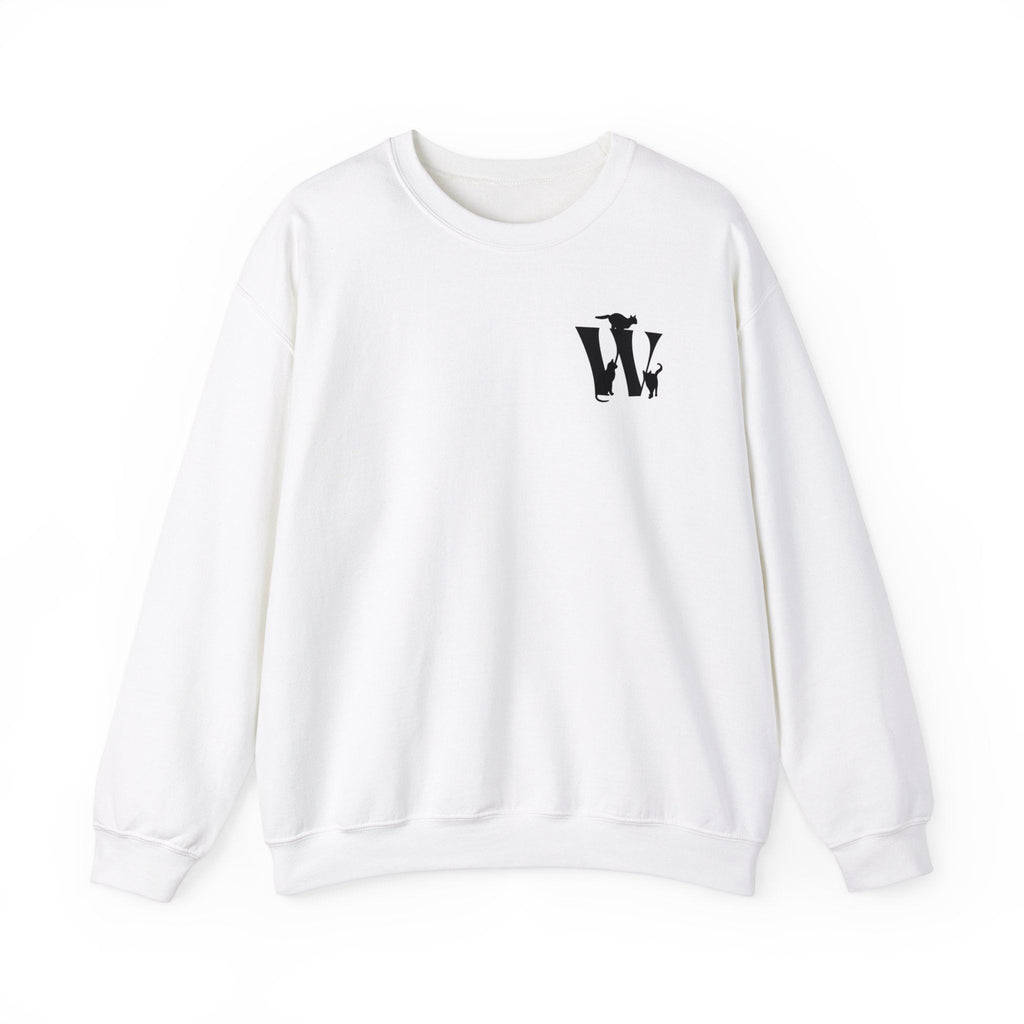 Meownogram W Unisex Crewneck Sweatshirt - Sweatshirt - Epileptic Al’s Shop