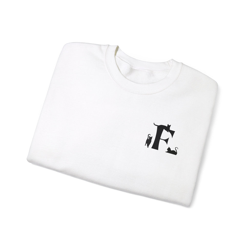 Meownograms F Unisex Crewneck Sweatshirt - Sweatshirt - Epileptic Al’s Shop