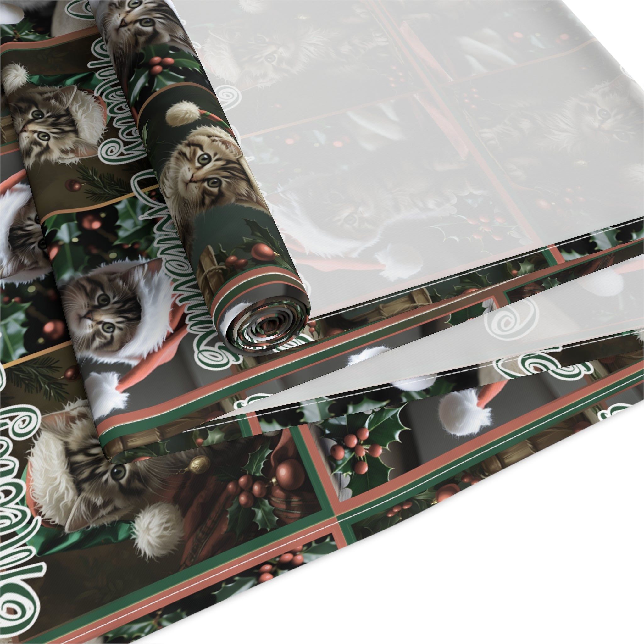 Meowy Christmas Festive Table Runner - Decor, Dining, Table Decor - EpiAl's Shop