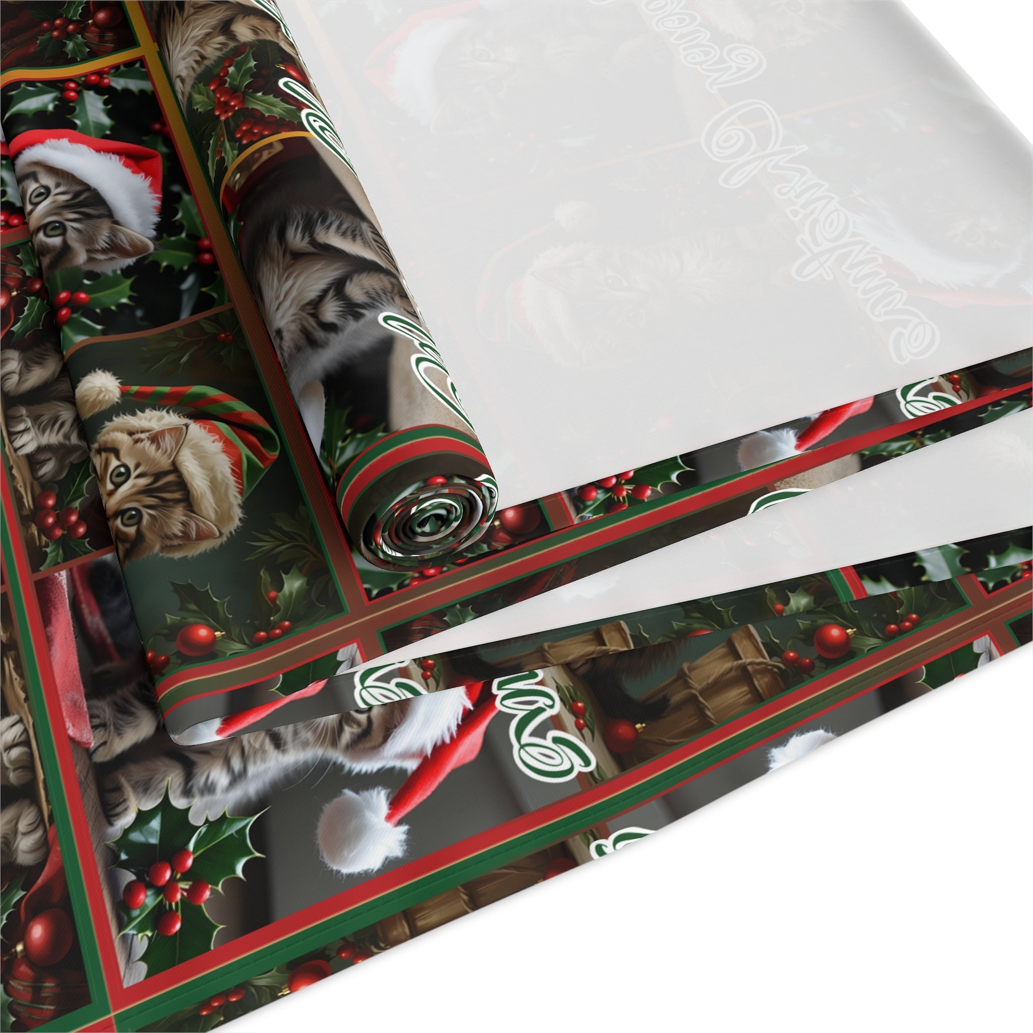 Meowy Christmas Festive Table Runner - Decor, Dining, Table Decor - EpiAl's Shop