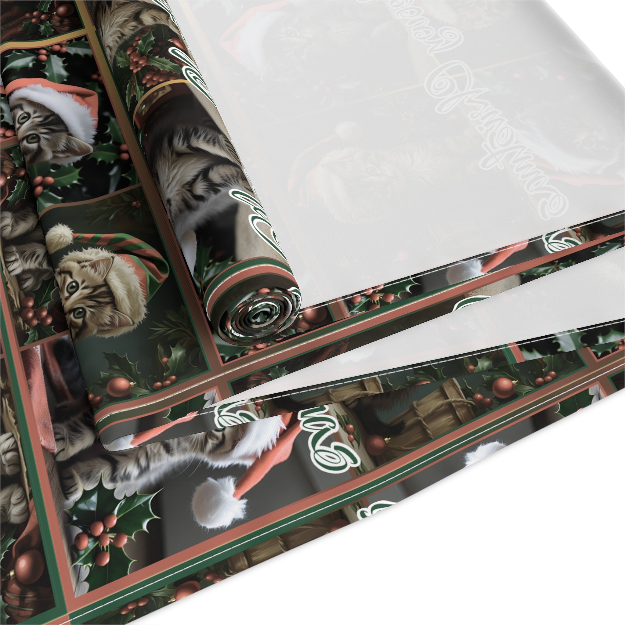 Meowy Christmas Festive Table Runner - Decor, Dining, Table Decor - EpiAl's Shop