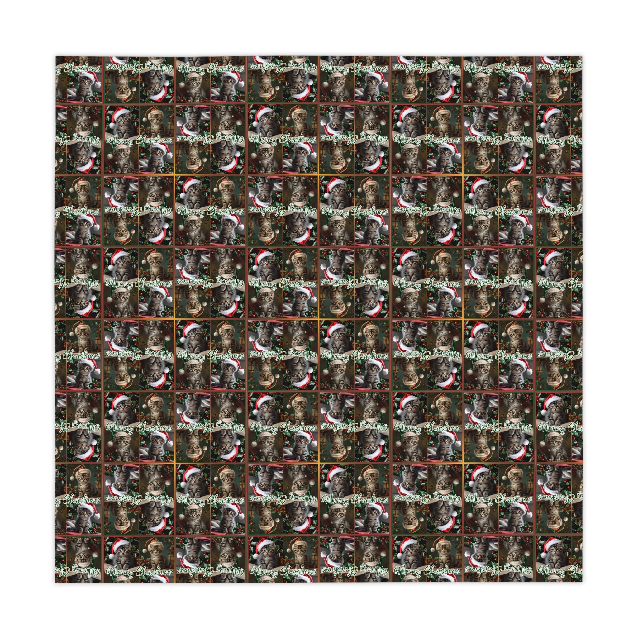 Meowy Christmas Festive Tablecloth - Decor, Dining, Table Decor - EpiAl's Shop