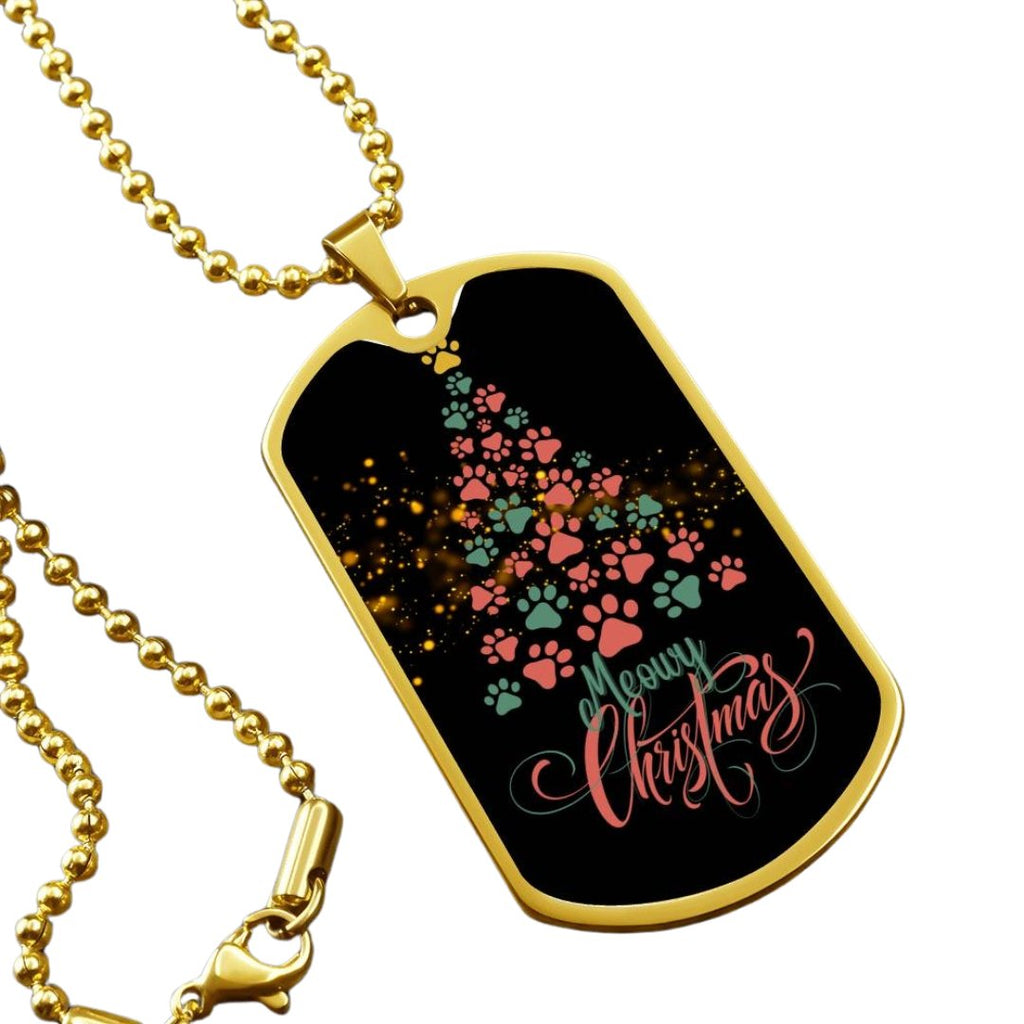 Meowy Christmas Necklace - Jewelry - Epileptic Al’s Shop
