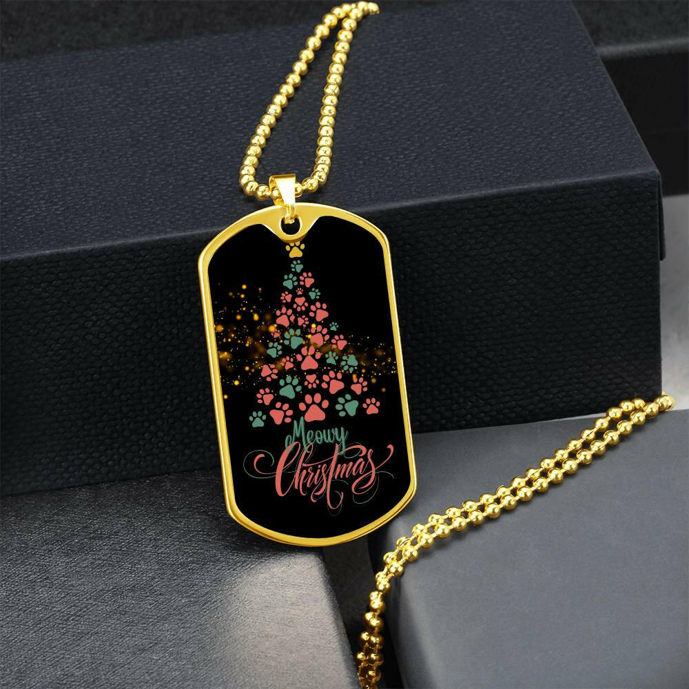 Meowy Christmas Necklace - Jewelry - Epileptic Al’s Shop