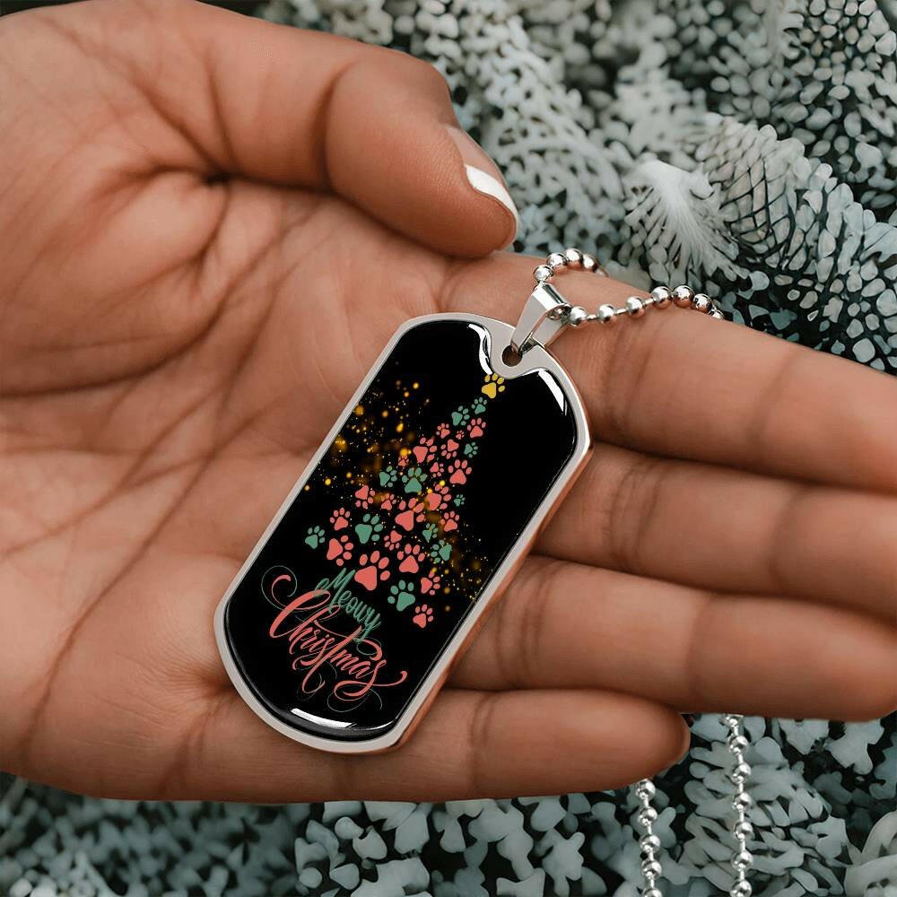 Meowy Christmas Necklace - Jewelry - Epileptic Al’s Shop