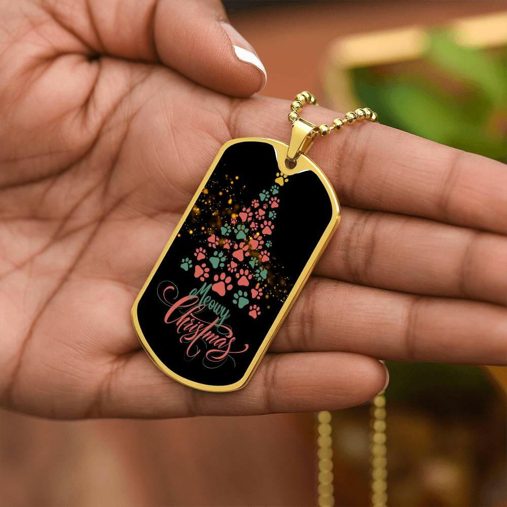 Meowy Christmas Necklace - Jewelry - Epileptic Al’s Shop