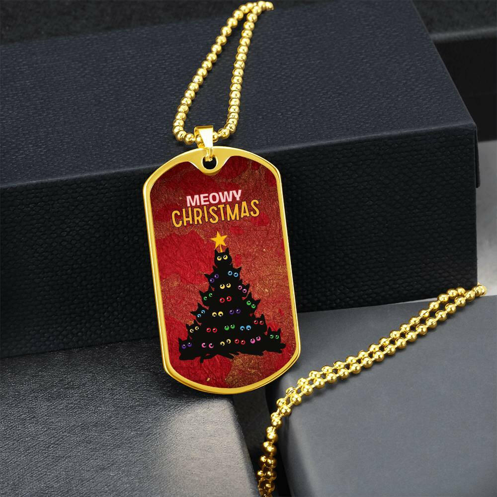Meowy Christmas Tree Necklace - Jewelry - Epileptic Al’s Shop