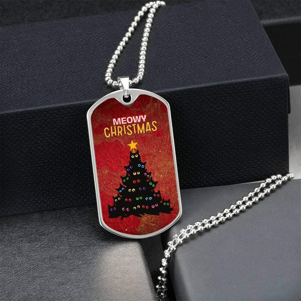 Meowy Christmas Tree Necklace - Jewelry - Epileptic Al’s Shop