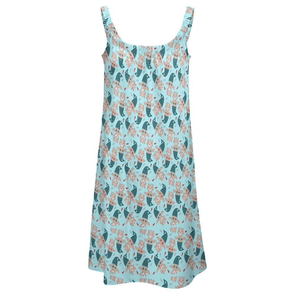 Mermaid Kitties Beach Sling Skirt - Dresses - Epileptic Al’s Shop