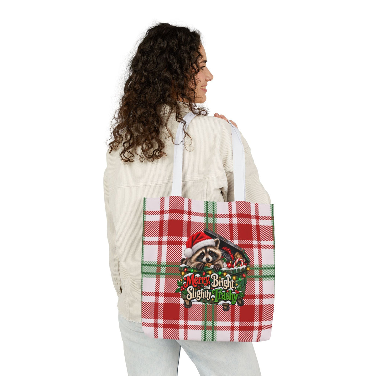 Merry, Bright & Slightly Trashy Jimothy Christmas Tote Bag - Bags, Tote - EpiAl's Shop