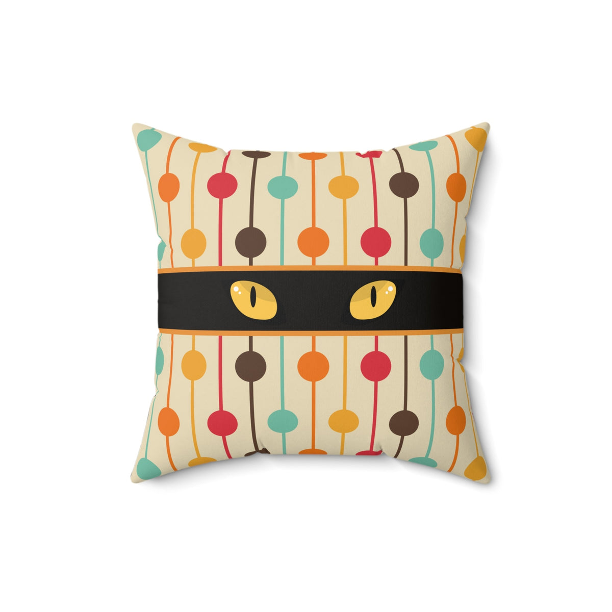 Mid-Century Cat Eyes Retro Throw Pillow - Decor, Pillows, Throw - EpiAl's Shop