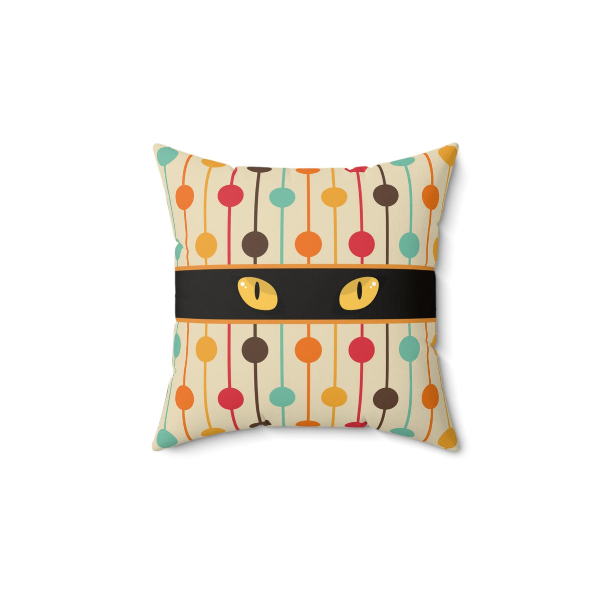Mid-Century Cat Eyes Retro Throw Pillow - Decor, Pillows, Throw - EpiAl's Shop