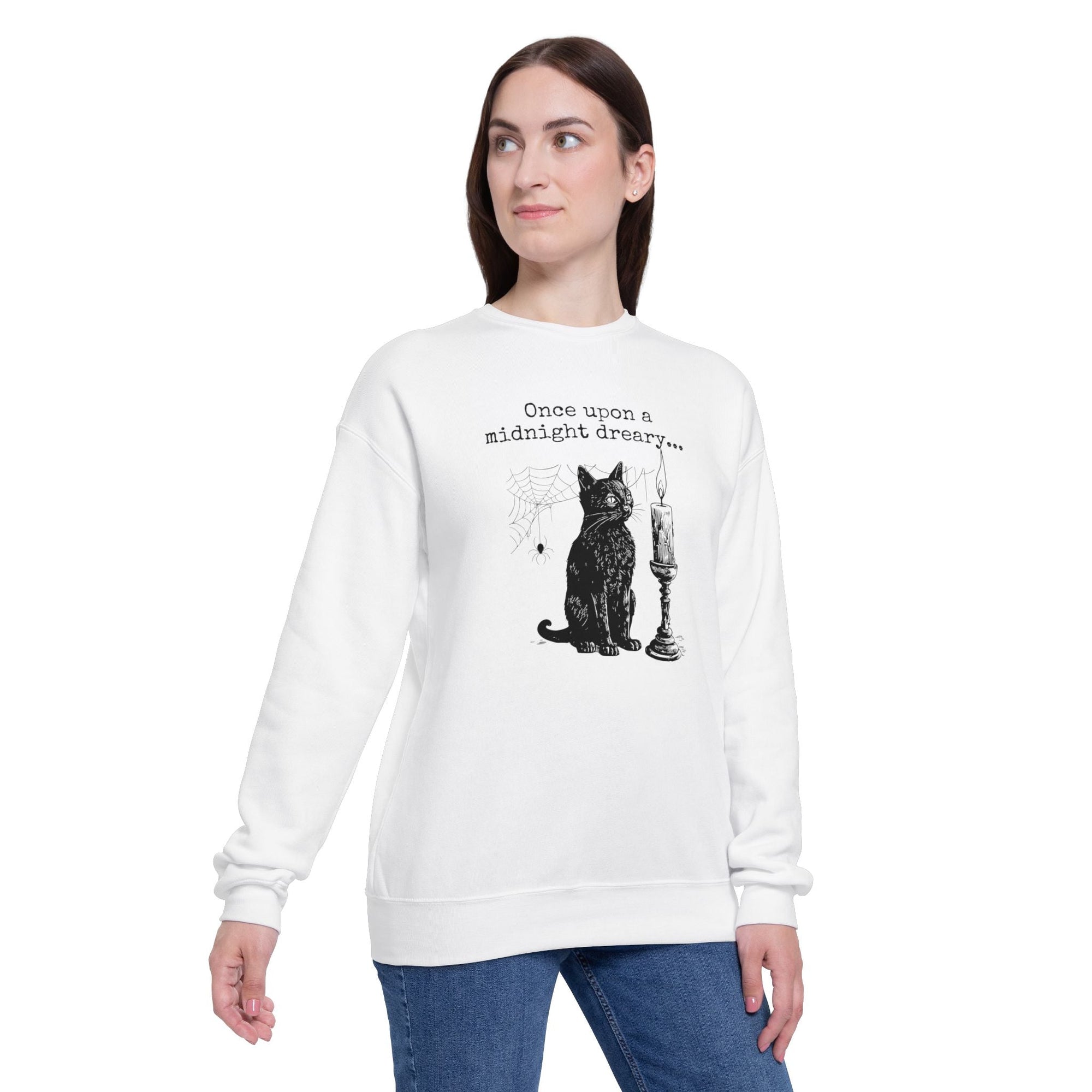 Midnight Dreary Unisex Drop Shoulder Sweatshirt - Sweatshirt - Epileptic Al’s Shop