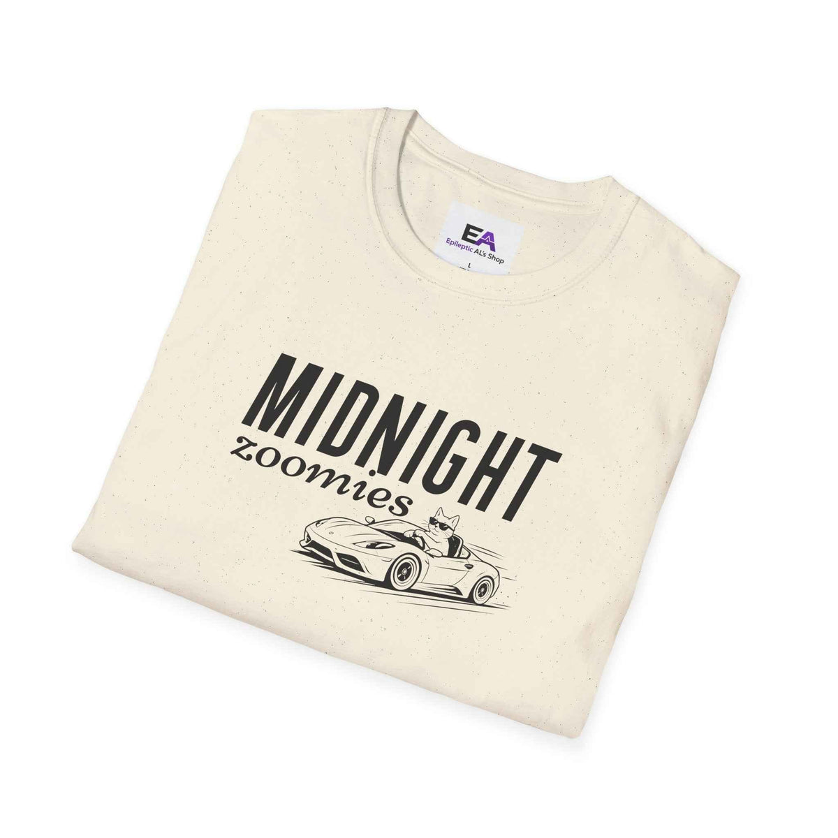 Midnight Zoomies Cat Unisex T-Shirt – Funny Cat Lover Tee - Clothing, Unisex, T-Shirts - EpiAl's Shop