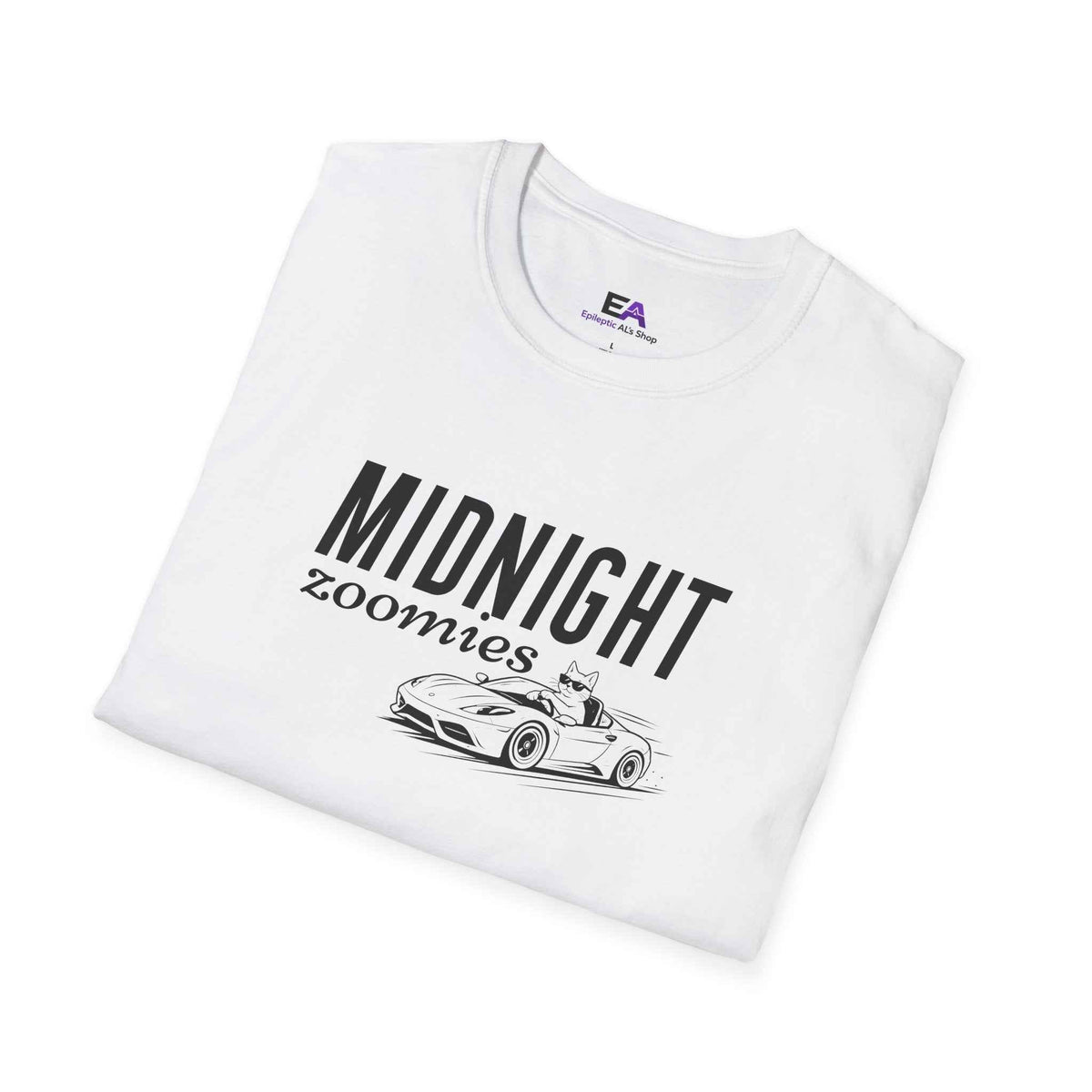 Midnight Zoomies Cat Unisex T-Shirt – Funny Cat Lover Tee - Clothing, Unisex, T-Shirts - EpiAl's Shop