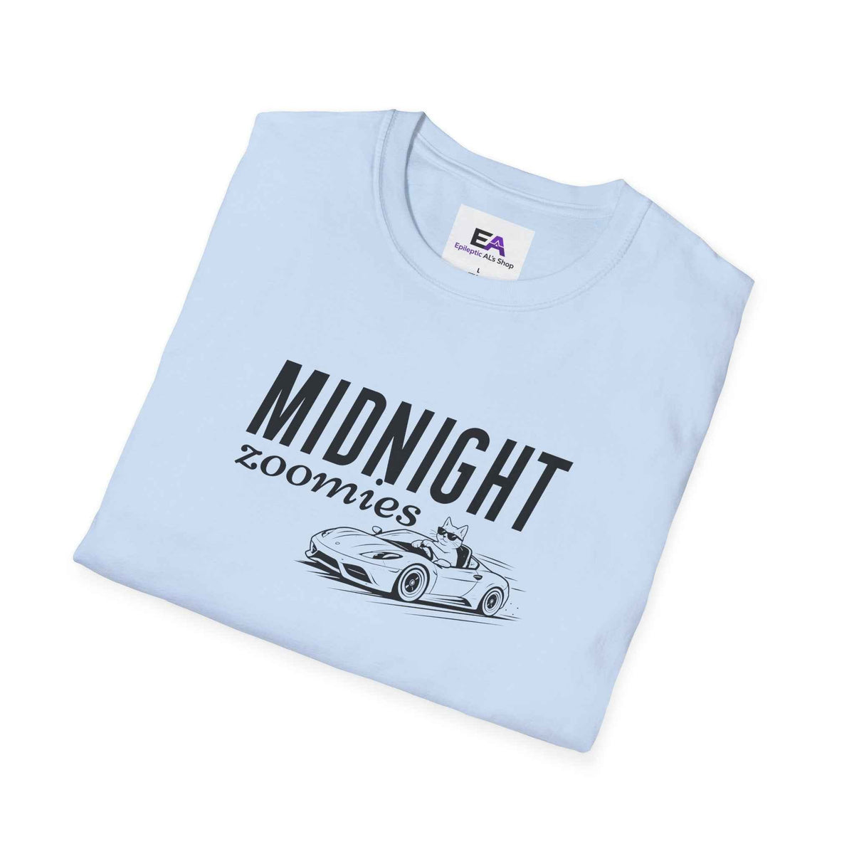 Midnight Zoomies Cat Unisex T-Shirt – Funny Cat Lover Tee - Clothing, Unisex, T-Shirts - EpiAl's Shop