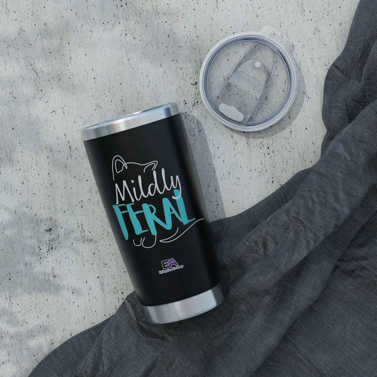 Mildly Feral 20oz Tumbler — Functioning, With Notes - Drinkware, Tumblers & Travel Mugs - EpiAl's Shop
