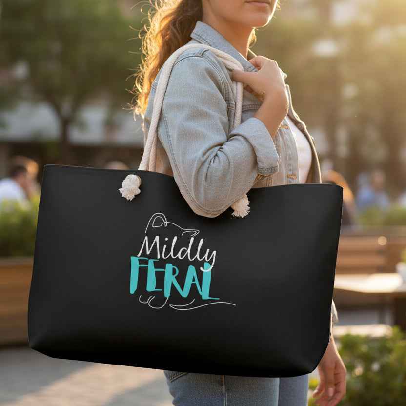Mildly Feral Weekender Bag — Packed With Intent (and Opinions) - Bags, Weekender - EpiAl's Shop
