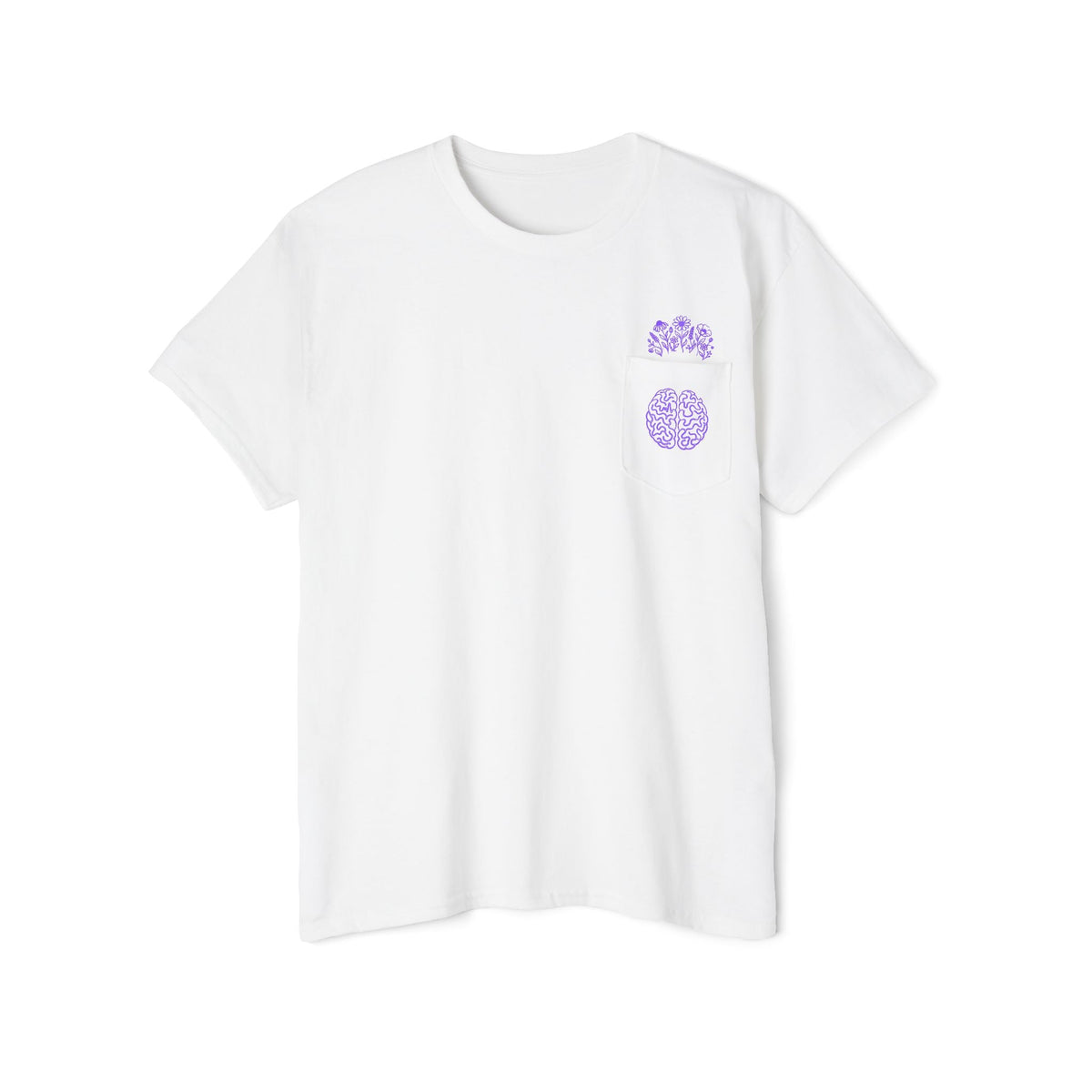 Mind in Bloom Epilepsy Awareness Pocket T-Shirt - Clothing, Unisex, T-Shirts - EpiAl's Shop