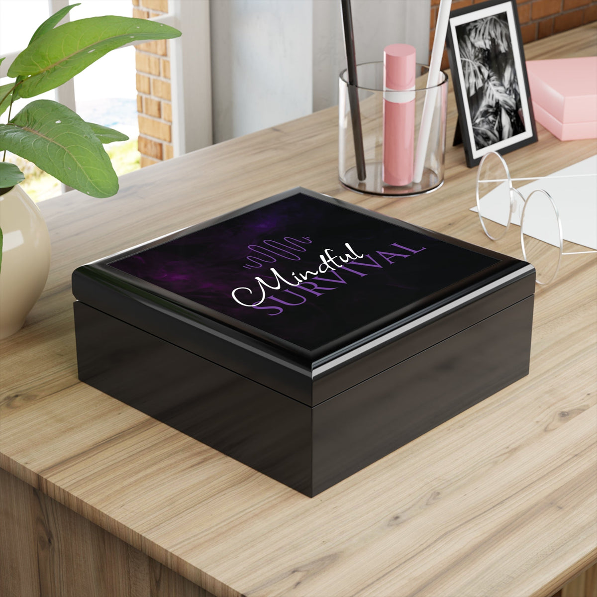 Mindful Survival Jewelry Box – Black - Decor, Jewelry Boxes - EpiAl's Shop