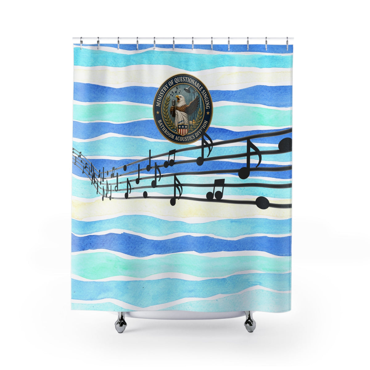 Ministry of Questionable Singing Shower Curtain - Decor, Curtains, Shower - EpiAl's Shop