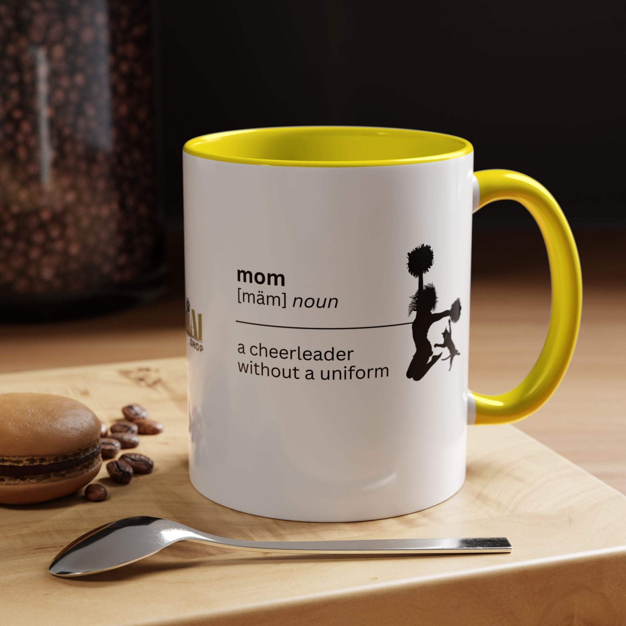 Mom Cheerleader Accent Coffee Mug - Perfect Gift for Moms - Drinkware, Coffee Mugs - EpiAl's Shop