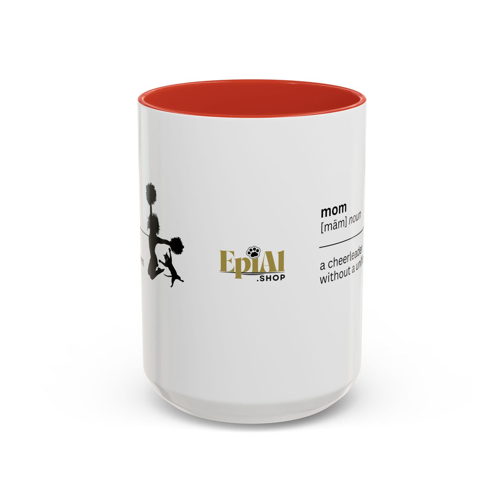 Mom Cheerleader Accent Coffee Mug - Perfect Gift for Moms - Drinkware, Coffee Mugs - EpiAl's Shop