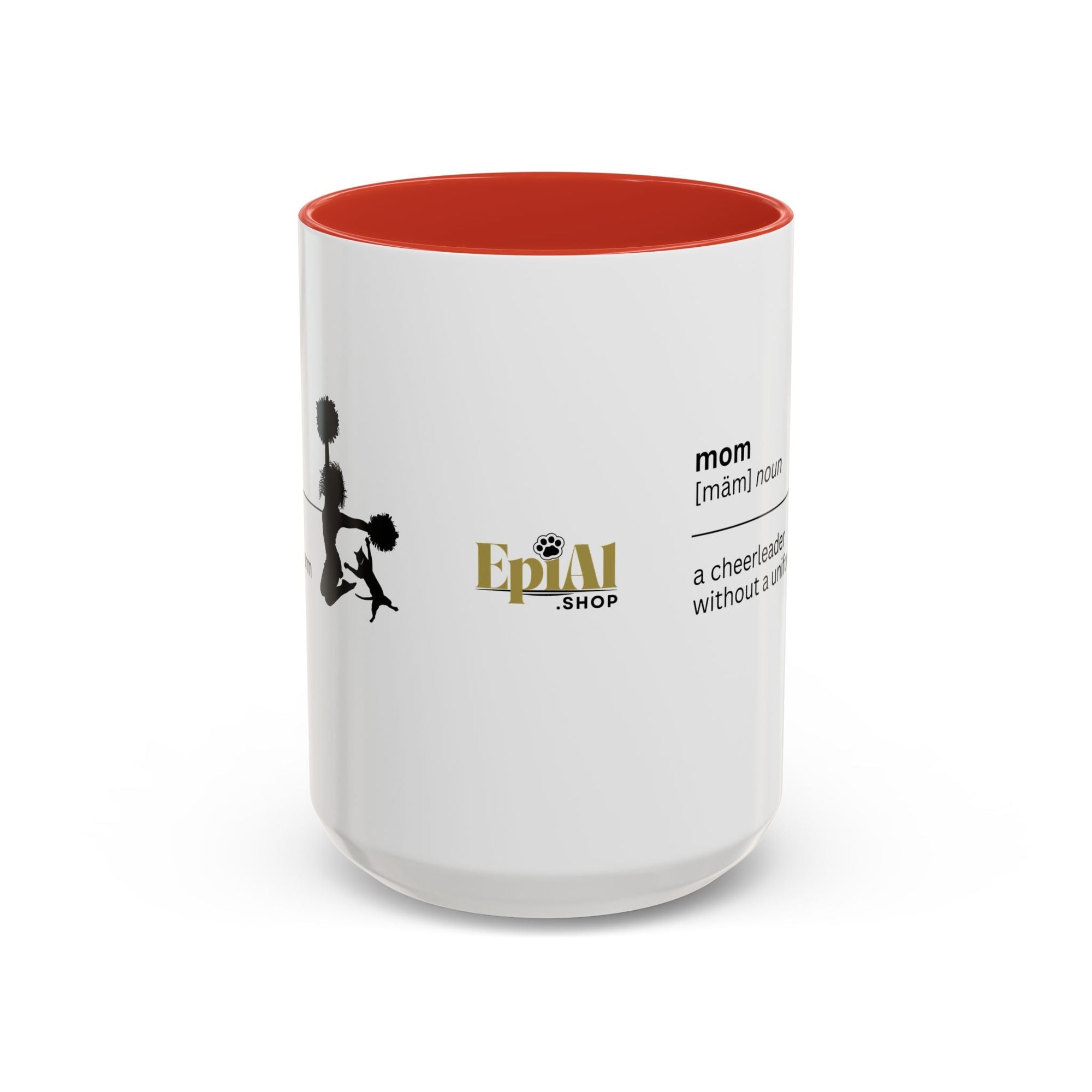 Mom Cheerleader Accent Coffee Mug - Perfect Gift for Moms - Drinkware, Coffee Mugs - EpiAl's Shop