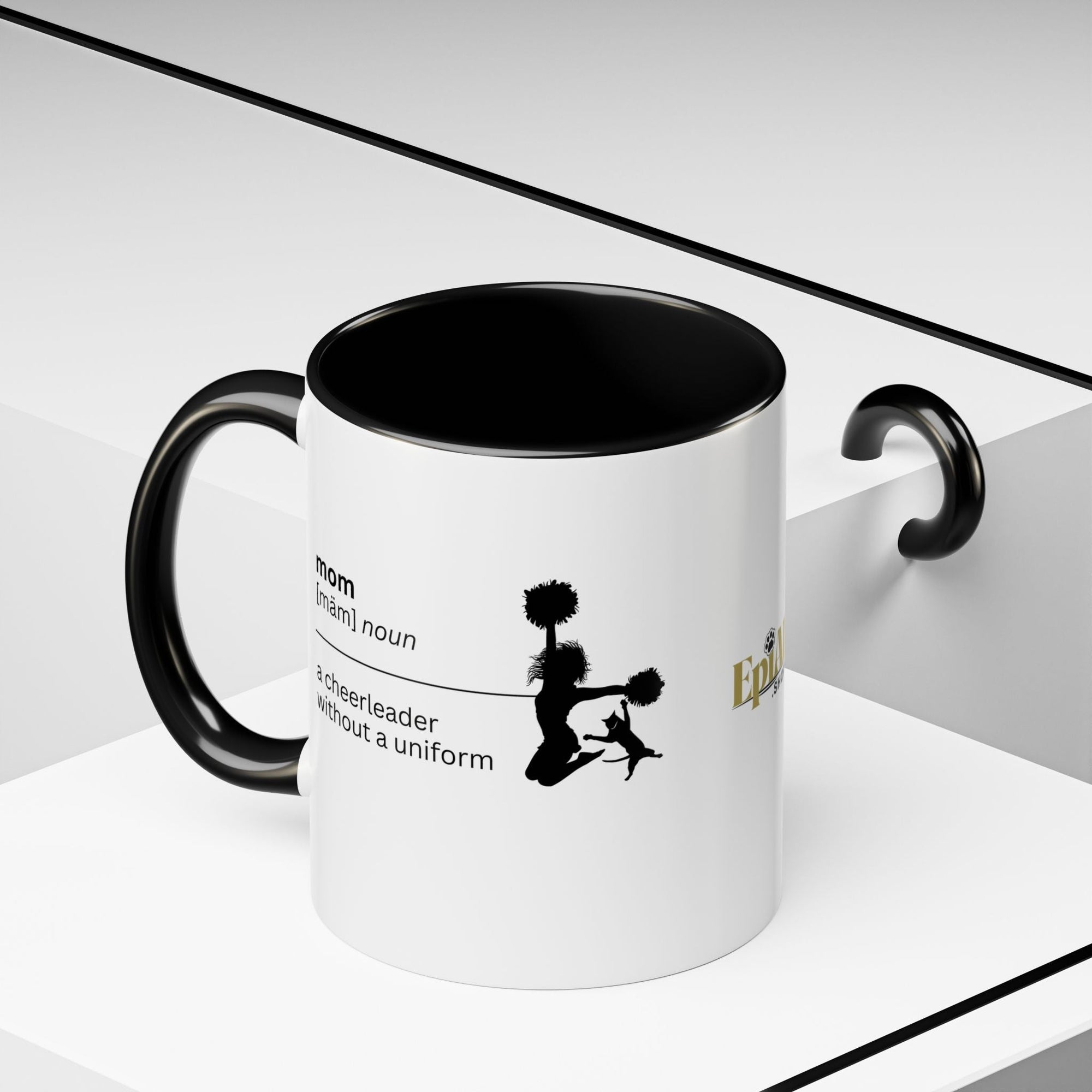 Mom Cheerleader Accent Coffee Mug - Perfect Gift for Moms - Drinkware, Coffee Mugs - EpiAl's Shop