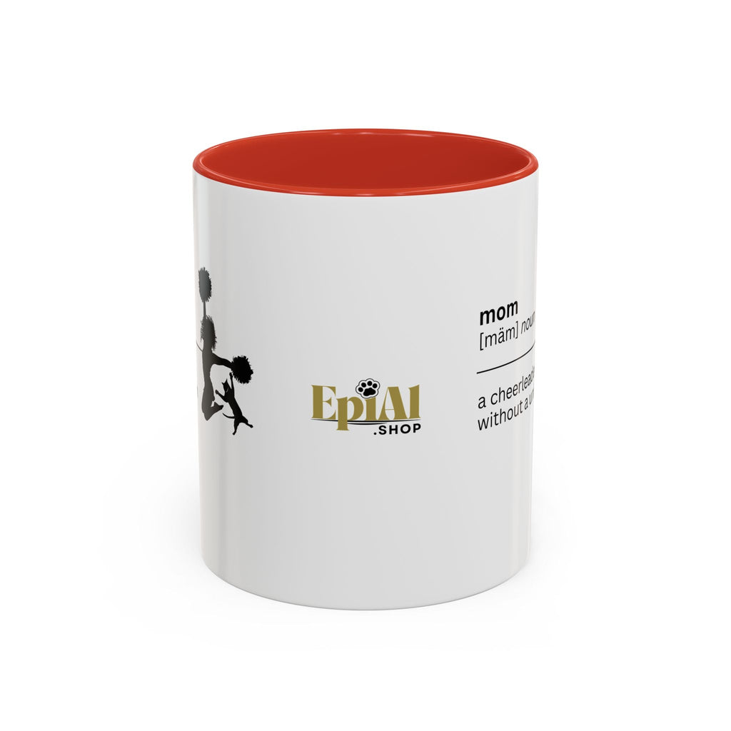 Mom Cheerleader Accent Coffee Mug - Perfect Gift for Moms - Drinkware, Coffee Mugs - EpiAl's Shop